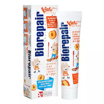 BIOREPAIR Зубная паста с экстрактом персика Kids с рождения до 6 лет