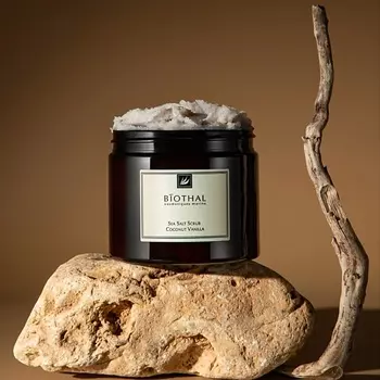 BIOTHAL Скраб соляной для тела Кокос-Ваниль Sea Salt Scrub Coconut Vanilla