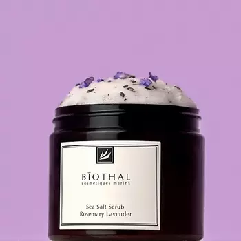 BIOTHAL Скраб соляной для тела Розмарин Лаванда Sea Salt Scrub Rosemary Lavander 380.0