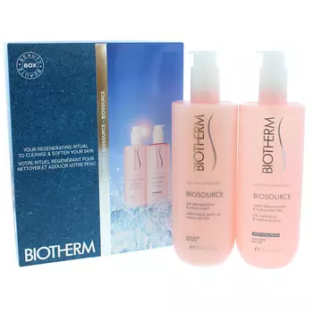 BIOTHERM Набор Biosource для сухой кожи: Очищающее молочко + Смягчающий тоник