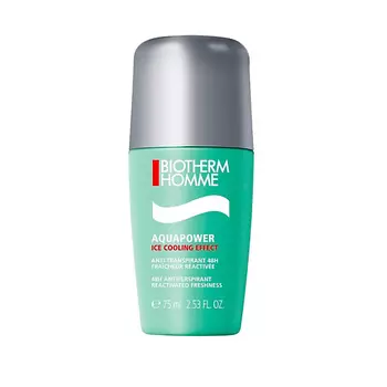 BIOTHERM Освежающий шариковый дезодорант-антиперспирант Homme Aquapower 48H Anti-Perspirant 75.0
