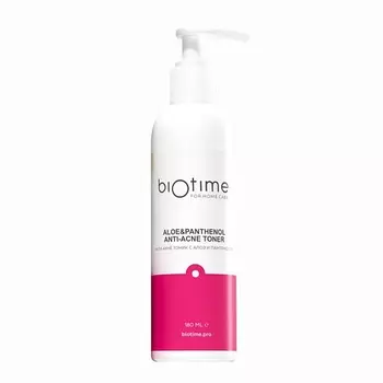 BIOTIME FOR HOME CARE Анти-акне тоник с алоэ и пантенолом Aloe&panthenol anti-acne toner 180.0