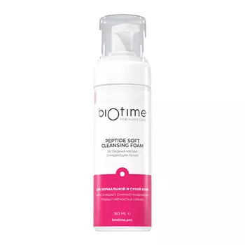 BIOTIME FOR HOME CARE Пептидная мягкая очищающая пенка Peptide soft cleansing foam 160.0