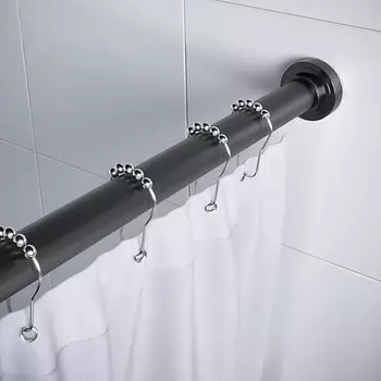 BIRDHOUSE Карниз для ванной телескопический, металлическая раздвижная штанга для штор