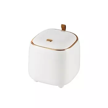 BIRDHOUSE Мини мусорка настольная с крышкой, контейнер для мусора на стол, 1.5 л