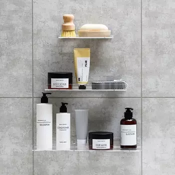 BIRDHOUSE Полки для ванной настенные без сверления