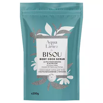 BISOU Кокосовый скраб для тела Ультраувлажнение и Питание 200
