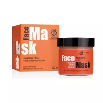 БИЗОРЮК Бизорюк Маска для лица из красной глины с маслом гинкго билоба 100.0