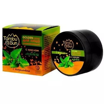 БИЗОРЮК Мягкий Скраб для лица GOLDEN для лица ухаживающий с маслом с маслом мяты 50.0