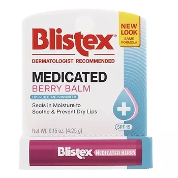 BLISTEX Бальзам для губ Medicated ягодный SPF 15