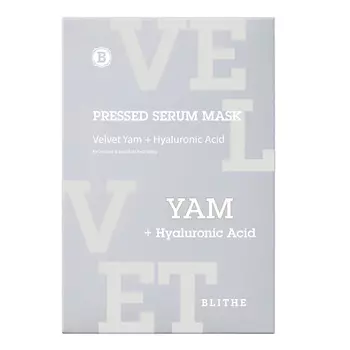 BLITHE Маска Тканевая увлажняющая «Бархатный Ямс»