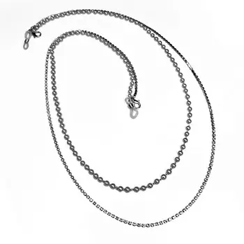 BLONDINKAMOLODEC Цепочка для очков серебристая