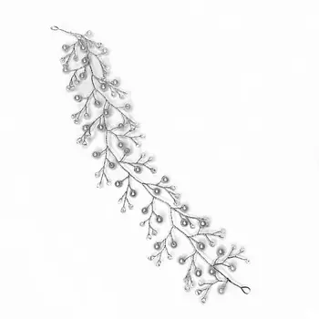 BLONDINKAMOLODEC Диадема веточка в прическу жемчужная