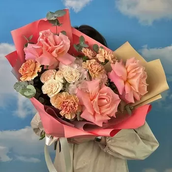 BLOOM ROOM Букет цветов Абрикосовый пирог