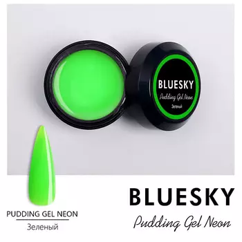 BLUESKY Цветной неоновый полигель Pudding Gel Neon