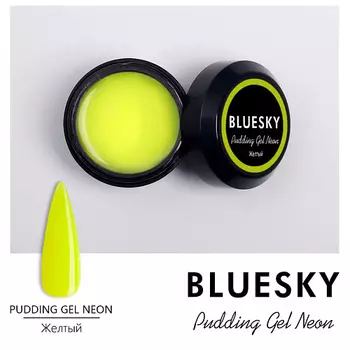 BLUESKY Цветной неоновый полигель Pudding Gel Neon