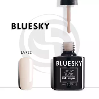 BLUESKY Гель-лак Luxury Silver LV722 полупрозрачный для френча
