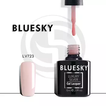 BLUESKY Гель-лак Luxury Silver LV722 полупрозрачный для френча