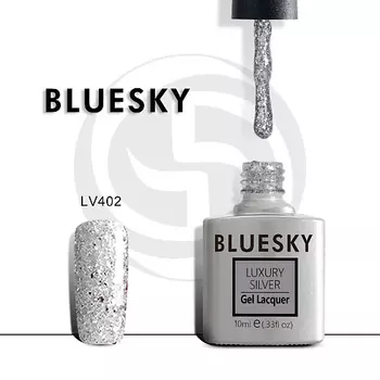 BLUESKY Гель-лак Luxury Silver Блестящая феерия