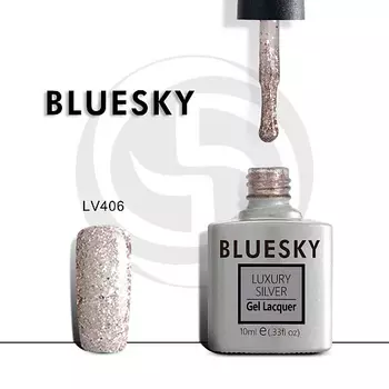 BLUESKY Гель-лак Luxury Silver LV406