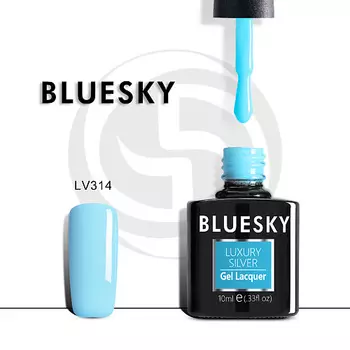 BLUESKY Гель-лак Luxury Silver Голубая лагуна