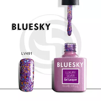 BLUESKY Гель-лак Luxury Silver LV555