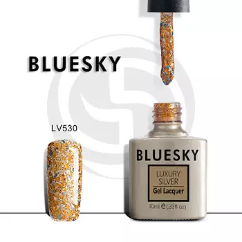 BLUESKY Гель-лак Luxury Silver LV555