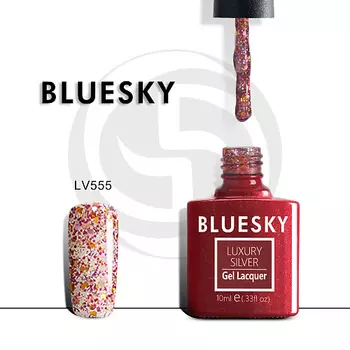 BLUESKY Гель-лак Luxury Silver LV555
