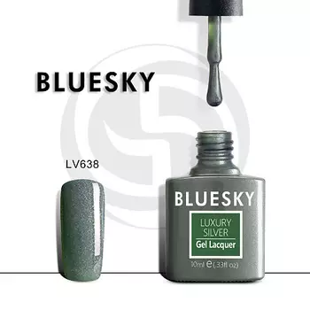 BLUESKY Гель-лак Luxury Silver Шелковый платок