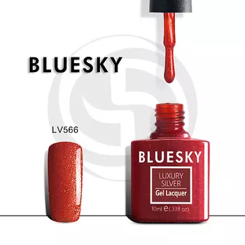 BLUESKY Гель-лак Luxury Silver Шелковый платок