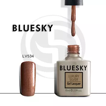 BLUESKY Гель-лак Luxury Silver LV557