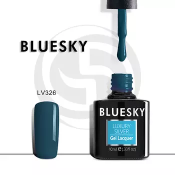 BLUESKY Гель-лак Luxury Silver Синее море