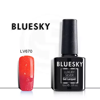 BLUESKY Термо гель-лак Luxury Silver LV682