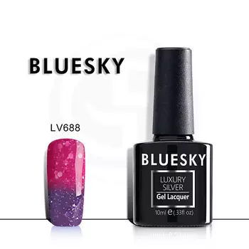 BLUESKY Термо гель-лак Luxury Silver LV682