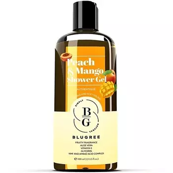 BLUGREE Гель для душа Персик и Манго 400.0