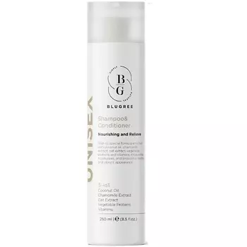 BLUGREE Шампунь с кондиционером 5 активных компонентов против истощенных и ослабленных волос UNISEX 250.0