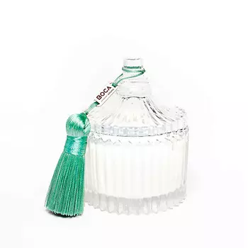 BOCA AROMA Свеча ароматическая в шкатулке, ANYTIME FRESH: бергамот, зеленый чай, трава 80.0