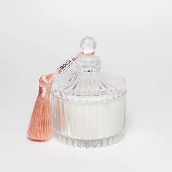 BOCA AROMA Свеча ароматическая в шкатулке, аромат SPARKLING FRUIT: грейпфрут, лимон, персик 80