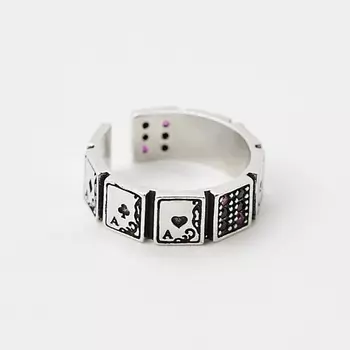 BOCCIOLO Кольцо HEART CARD 1