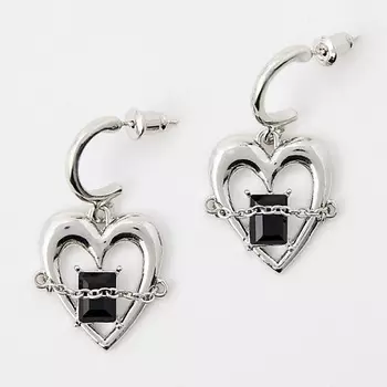 BOCCIOLO Серьги BLACK HEART