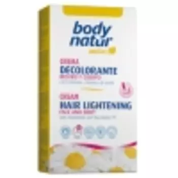 BODY NATUR Крем для обесцвечивания волос для лица и тела с Ромашкой и Маслом ши