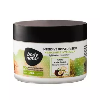 BODY NATUR Масло для тела рис и кокосовое масло Intensive Moisturiser Hidratante Intensiva