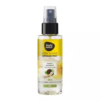 BODY NATUR Мист для тела и волос Кокосовое и аргановое масло