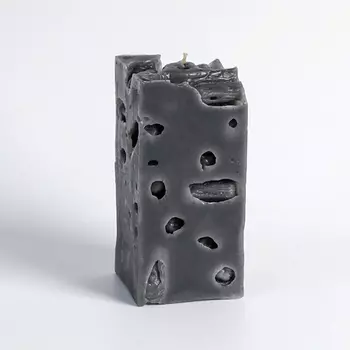 БОГАТСТВО АРОМАТА Свеча ароматическая декоративная "Ажурная" Кожа и печенье 241