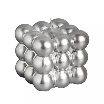 БОГАТСТВО АРОМАТА Свеча фигурная лакированная "Бабл куб" 136