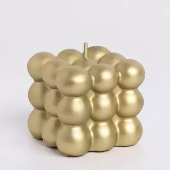 БОГАТСТВО АРОМАТА Свеча фигурная лакированная в подарочной коробке "Бабл куб" 176