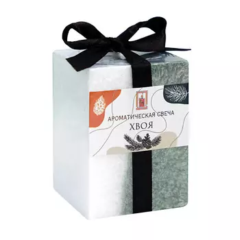 БОГАТСТВО АРОМАТА Свеча куб 5х7,5см, "Кристаллический узор" 155