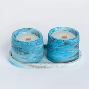 БОГАТСТВО АРОМАТА Свеча в бетоне на подставке "Лофт" 310