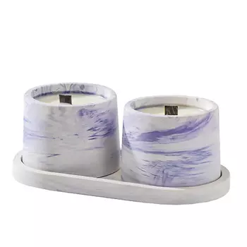 БОГАТСТВО АРОМАТА Свечи в бетоне на подставке "Лофт" 900