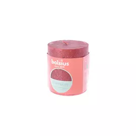 BOLSIUS Свеча рустик Shimmer красная 275